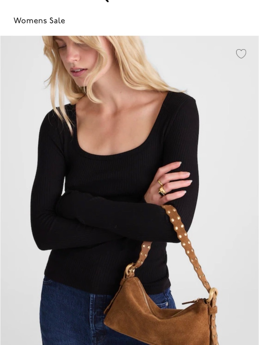 Madewell Tan Suede Stud-Accent Shoulder Bag BRAND NEW - Picture 2 of 7
